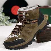 高档大码东北雪地靴男士，冬季高帮棉鞋保暖加绒防水防滑户外登山靴
