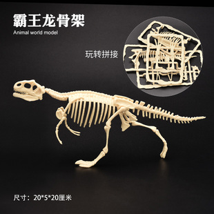 儿童仿真恐龙玩具模型考古挖掘玩具DIY手工创意摆件恐龙骨架模型