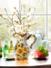 美式太阳花陶瓷水罐装饰花瓶高档向日葵家居特色水培花瓶新居装饰