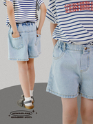 米花之岛原创设计夏季儿童牛仔短裤2023纯棉短裤韩版牛仔裤