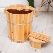 足浴木桶膝盖熏蒸30加厚木桶漏水家用养汗木桶，泡脚蒸汽不实木