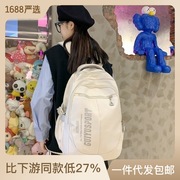 韩版初高中学生书包大容量，轻便户外休闲包，潮流男女款双肩包