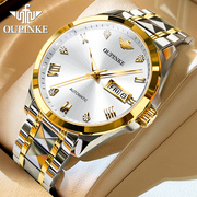 瑞士欧品客品牌男士手表，机械表全自动名牌男款十大