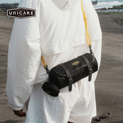 unicare时尚复古滚筒包零钱，钥匙小挎包，单肩斜挎枕头包2024