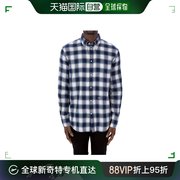 香港直邮Dsquared2 二次方 男士长袖格纹衬衫