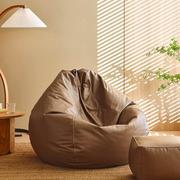 懒人沙发可躺可睡豆袋单人榻榻米，日式免洗科技布皮质(布皮质)小沙发