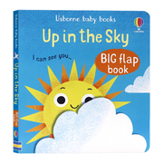 Usborne翻翻书 在天空中 英文原版绘本 baby Books Big Flap Books 系列 Up In The Sky 宝宝启蒙认知纸板书 Mary Cartwright