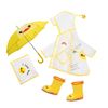 儿童雨衣雨伞雨鞋三件套防滑水鞋男儿童，雨鞋雨具套装幼儿女童