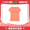 香港直邮emporioarmani阿玛尼女士圆领短袖t恤橘色简约印花舒适