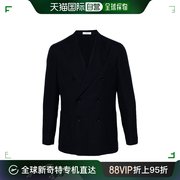 香港直邮boglioli男士戗翻领，双排扣西装外套