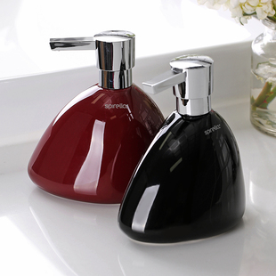 瑞士spirella创意亮面陶瓷酒店，洗手液瓶子皂，液器沐浴乳液瓶分装瓶