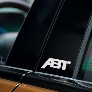 大众奥迪改装周边ABT小贴中控后视镜车身abt车标贴装饰反光贴套装