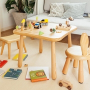 实木小桌子家用宝宝绘画幼儿园套装儿童家具儿童桌椅家装建材定制