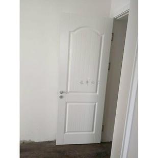青岛2017木门室内门实木门，白色烤漆橡木门原木款