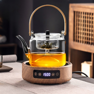 煮茶壶煮茶器2024电陶炉加热全自动烧水一体泡茶专用家用茶具