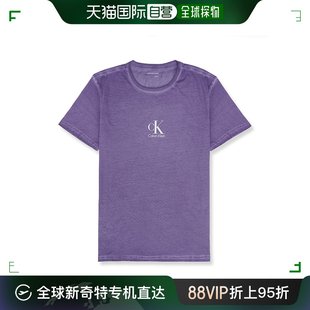 香港直邮Calvin Klein凯文克莱男士短袖T恤紫色休闲时尚40GM883