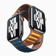 巴鲁斯 iwatch6苹果手表表带真皮applewatch5/4/3/2/1代皮质链式纯牛皮watchse小众表带女款se男44mm回环磁吸