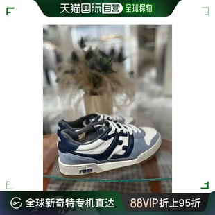 香港直邮Fendi Match 男款蓝灰饼干厚底球鞋 7E1493   AI1N  F1MD