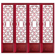 新中式木雕屏风客厅隔断墙入户进门玄关简约现代实木装饰卧室遮挡