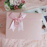 礼物盒空盒简约送礼女友睡衣围巾礼盒包装盒粉色少女心大礼物盒子