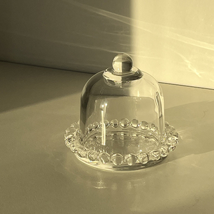 韩国ins风首饰展示创意摆件玻璃托盘珠宝饰品项链收纳盘戒指盒