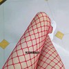 红色渔网袜女夏季大中小网眼防勾丝，镂空糖果色减龄美腿性感连裤袜