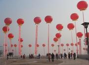 空飘气球广告庆典水滴球热气球支架氦气球pvc双层落地升空球装饰