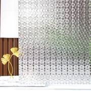 静电3d炫彩复古玻璃贴纸装饰阳台卧室透光半透明窗户磨砂玻璃贴膜