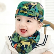 夏款婴儿帽子春秋款男宝宝海盗，帽0-6个月1-2岁女宝宝儿童头巾帽子