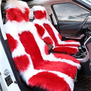 汽车冬季坐垫长毛绒车垫子保暖毛毛垫冬天通用五座加厚座垫包围全