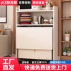 折叠餐桌家用小户型可移动餐边柜组合长方形伸缩折叠桌简易吃饭桌