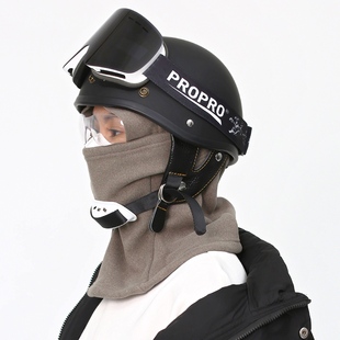 摩托车电动车头盔里的帽子内胆头套罩保暖全脸防护骑行面罩冬男女