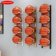 挂墙篮球架墙上收纳免打孔架子收纳架幼儿园足排球运动球类展示架