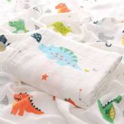 新生婴儿浴巾夏季薄款宝宝纱布被子两层2纯棉竹纤维儿童盖毯盖被