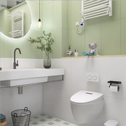牛油果绿色复古浴室墙砖，日式卫生间瓷砖微水泥，地砖厕所小花砖200