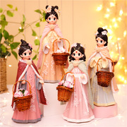 古装汉服女孩小摆件宫廷古风，娃娃少女心闺蜜，生日礼物中国风装饰品