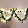圣诞彩带装饰彩条藤条橱窗场景圣诞树树叶雪花毛条新年装饰布置品
