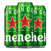 Heineken/喜力啤酒 500ml*3罐 经典易拉罐（5月6日到期）