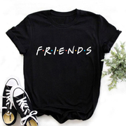 Friends T Shirt 老友记周边短袖T恤女高端莫代尔黑色学生T恤潮