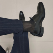 3双西装袜男士商务正装丝袜中筒日系款舒适性感薄款黑丝绅士透气