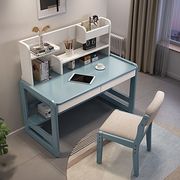 北欧实木书桌书架组合家用简约卧室台式电脑，桌子办公桌学生写字台