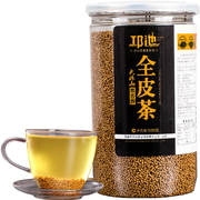 黑苦荞茶全皮茶大凉山特产，级苦荞茶500g罐装，麸皮麦香苦荞麦茶