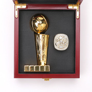 nba2019猛龙卡哇伊伦纳德fmvp篮球总冠军冠军，带戒指奖杯木盒装