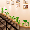 卡通绿植走廊楼梯踢脚线，墙贴画儿童房，幼儿园学校教室布置墙面装饰
