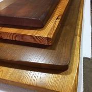 实木板面桌面板实木板电脑桌子松木，老餐桌飘窗桌板整张原木吧台板