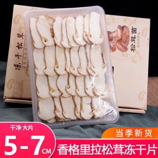 云南fd冻干松茸干货香格里拉特级野生新鲜食用菌菇干片礼盒煲汤料
