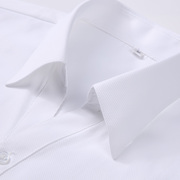女士v领白色条纹职业衬衫长袖，白色斜纹ol工装，衬衣银行工作服寸衣