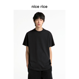 nice rice好饭 r.系列220G全棉休闲针织T恤商场同款NCC02016