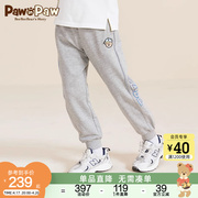pawinpaw小熊卡通童装，夏季男童休闲裤子，时尚印花卫裤