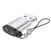 type-c转usb3.0otg转接头，可手机充电带挂圈typec母转usb转换头